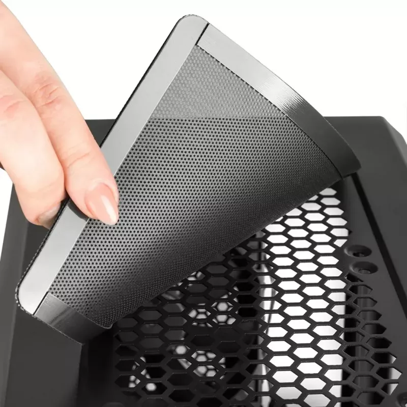 PC-Gehäuse MODECOM Oberon Pro Midi Tower – Schwarz, ATX/ITX/Micro ATX, gehärtetes Glas, bis zu 395 mm GPU