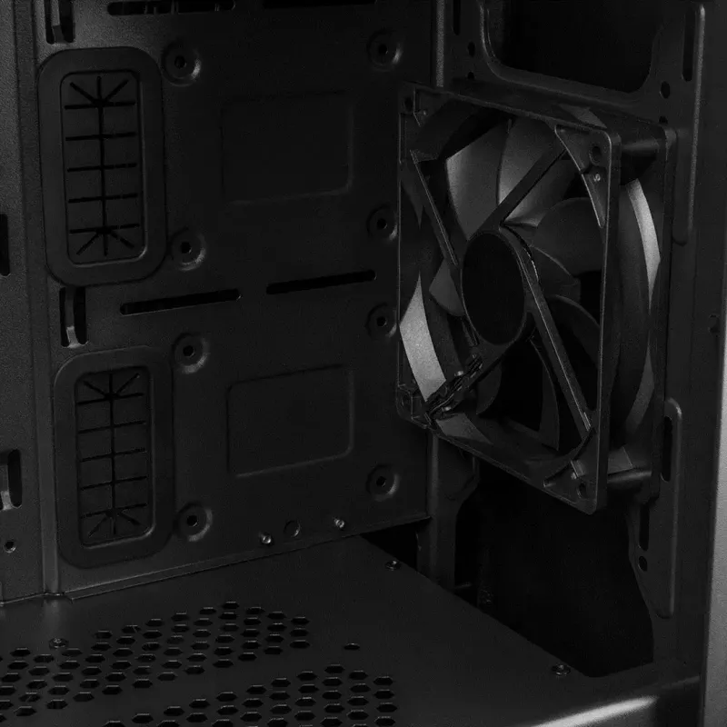 PC-Gehäuse MODECOM Oberon Pro Midi Tower – Schwarz, ATX/ITX/Micro ATX, gehärtetes Glas, bis zu 395 mm GPU