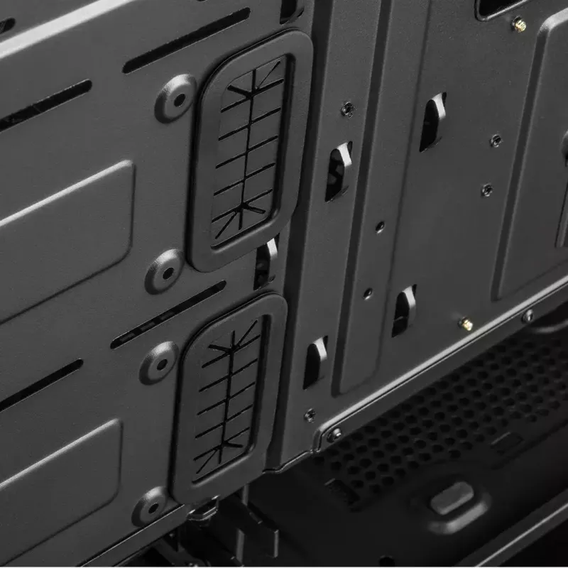 PC-Gehäuse MODECOM Oberon Pro Midi Tower – Schwarz, ATX/ITX/Micro ATX, gehärtetes Glas, bis zu 395 mm GPU