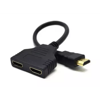 HDMI-Kabel Gembird DSP-2PH4-04 — HDMI Typ A Stecker auf 2× HDMI Typ A Buchse, schwarz, gerade Stecker