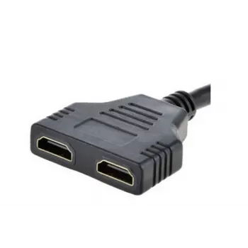 HDMI-Kabel Gembird DSP-2PH4-04 — HDMI Typ A Stecker auf 2× HDMI Typ A Buchse, schwarz, gerade Stecker