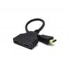 HDMI-Kabel Gembird DSP-2PH4-04 — HDMI Typ A Stecker auf 2× HDMI Typ A Buchse, schwarz, gerade Stecker