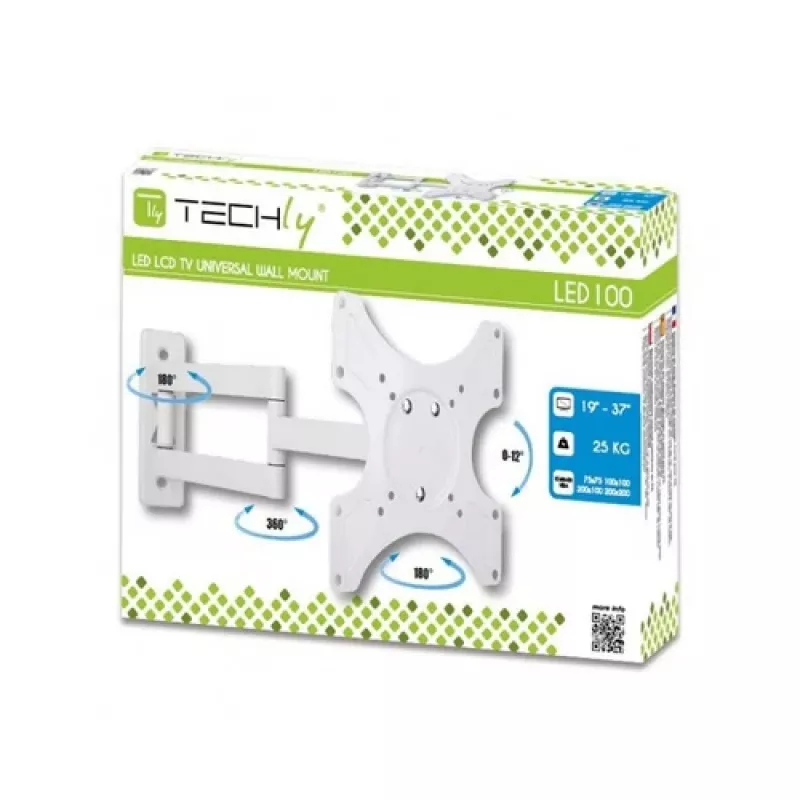 Techly ICA-LCD-2903WH TV-Wandhalterung 94 cm (37 Zoll) Weiß