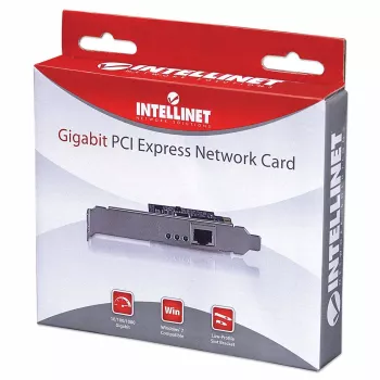 Intellinet Gigabit PCI Express Netzwerkkarte, 10/100/1000 Mbps PCI Express RJ45 Ethernet-Karte