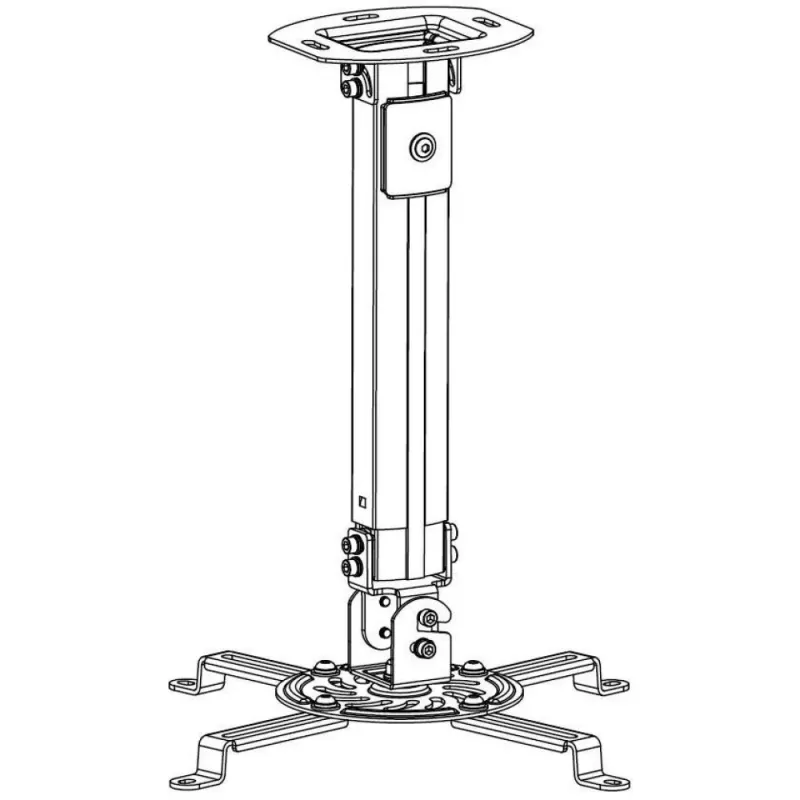 Techly Projektor-Deckenhalterung Verlängerung 545-900 mm Silber ICA-PM 18M