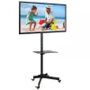 Techly Trolley Floor Stand LCD/LED/Plasma 23 inch-55 inch, 58.4 cm (23 inch), 139.7 cm (55 inch), 50 x 50 mm, 400 x 400 mm, -15 - 15°, Schwarz