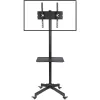 Techly Trolley Floor Stand LCD/LED/Plasma 23 inch-55 inch, 58.4 cm (23 inch), 139.7 cm (55 inch), 50 x 50 mm, 400 x 400 mm, -15 - 15°, Schwarz