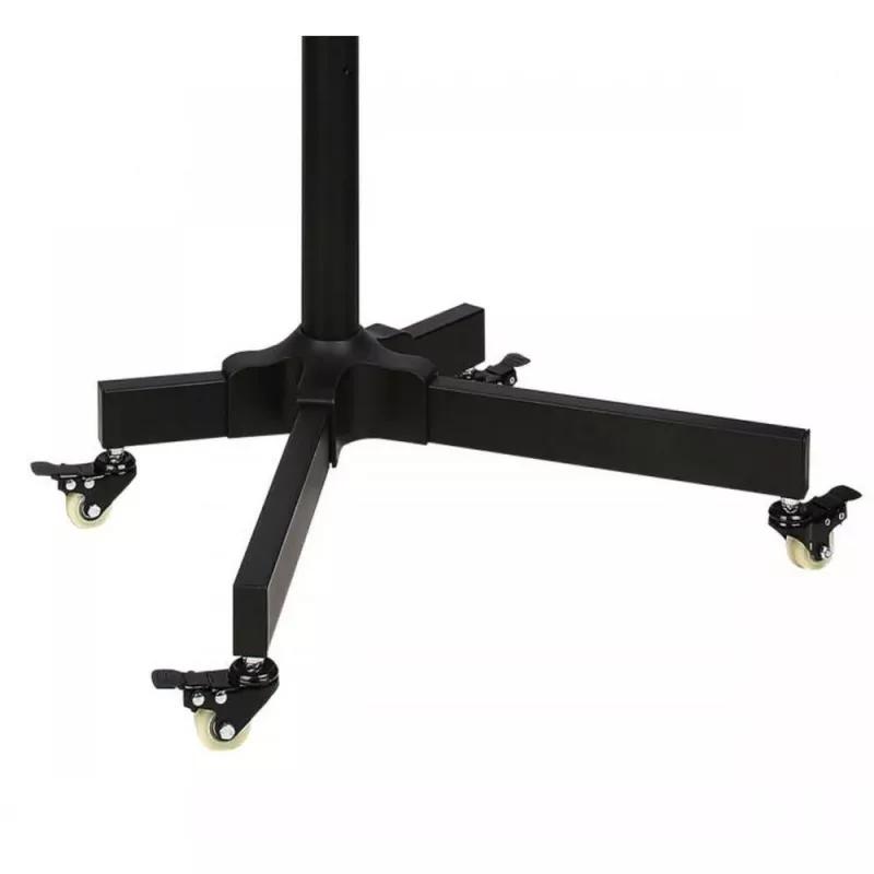 Techly Trolley Floor Stand LCD/LED/Plasma 23 inch-55 inch, 58.4 cm (23 inch), 139.7 cm (55 inch), 50 x 50 mm, 400 x 400 mm, -15 - 15°, Schwarz