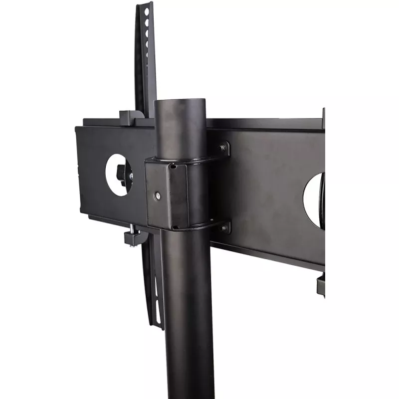 Techly Trolley Floor Stand LCD/LED/Plasma 23 inch-55 inch, 58.4 cm (23 inch), 139.7 cm (55 inch), 50 x 50 mm, 400 x 400 mm, -15 - 15°, Schwarz