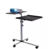 Laptop-Ständer Techly Universal verstellbarer Trolley für Notebook Projektor Schwarz