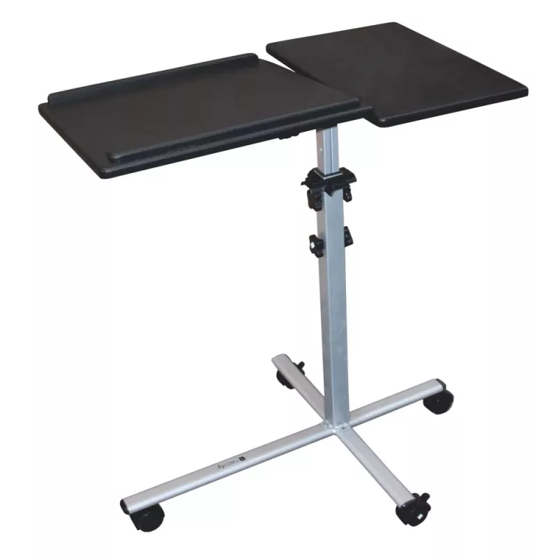 Laptop-Ständer Techly Universal verstellbarer Trolley für Notebook Projektor Schwarz