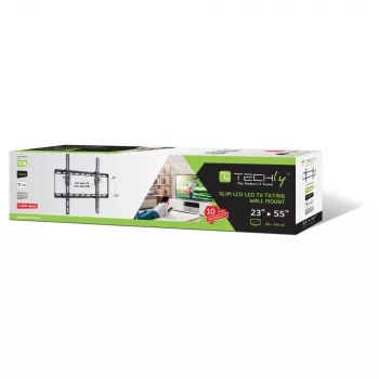 Techly Neigbare Wandhalterung für LED-LCD-TV 23-55 Schwarz” ICA-PLB 161M