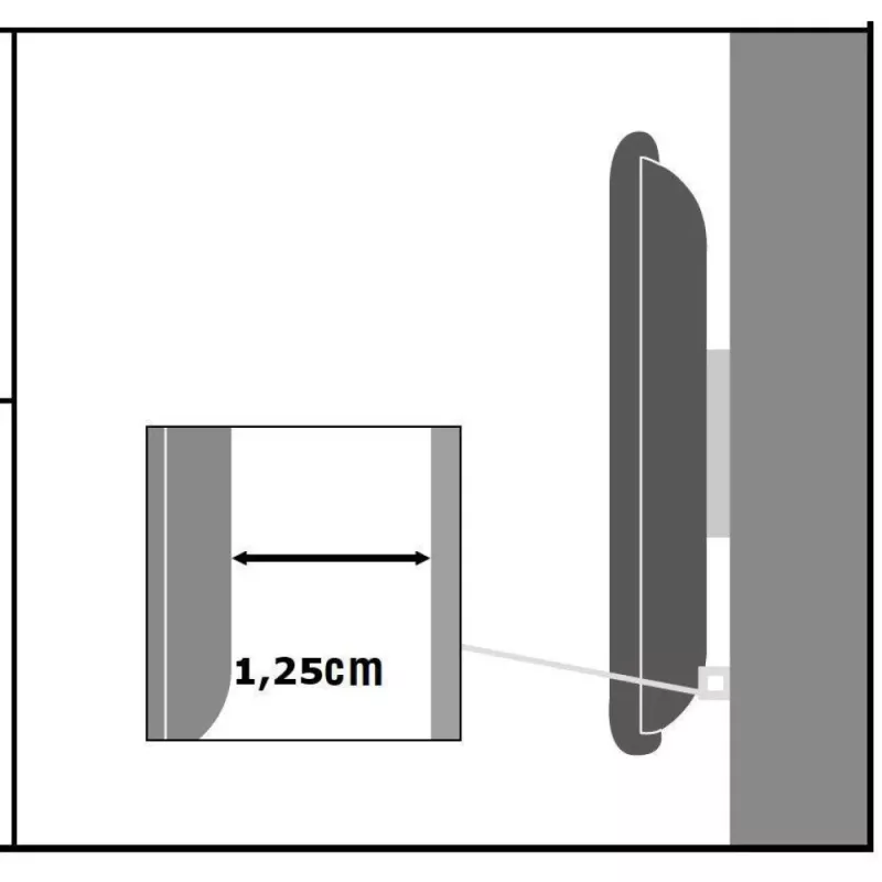 Techly 13-37 Zoll Wandhalterung für LED LCD TV fest ICA-LCD 114