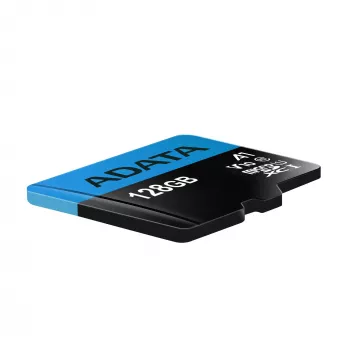 MicroSDXC Flash-Speicher ADATA 128 GB UHS‑I Class 10 — 85 MB/s Lesen, 25 MB/s Schreiben, wasserdicht, mit SD-Adapter
