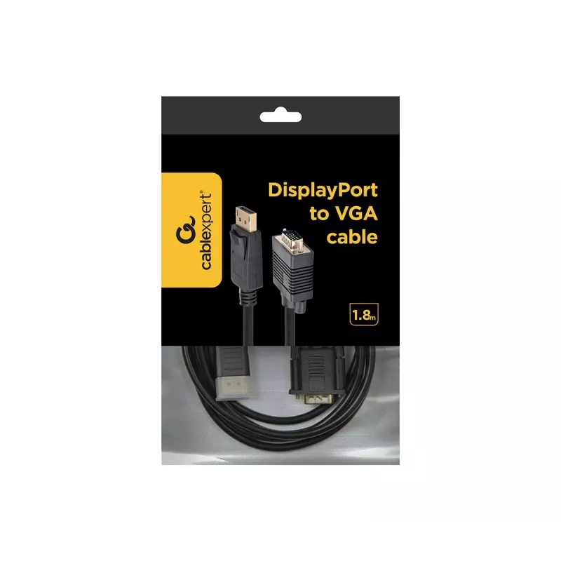 GEMBIRD DisplayPort-auf-VGA-Adapterkabel 2,0 m, Schwarz