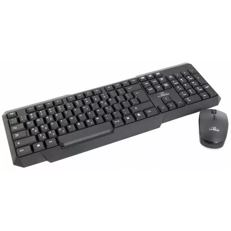Titanum Memphis TK108 Tastatur-und-USB-Maus-Set, Schwarz