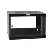 Techly Wandgehäuse 19 6U D450 schwarz montiert I-CASE EL-1006B45