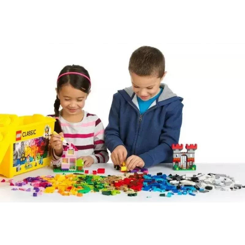 Bauset LEGO Classic 10698 — 790 Teile, mehrfarbig, 33 Farben, inklusive grüner Grundplatten und Zubehör
