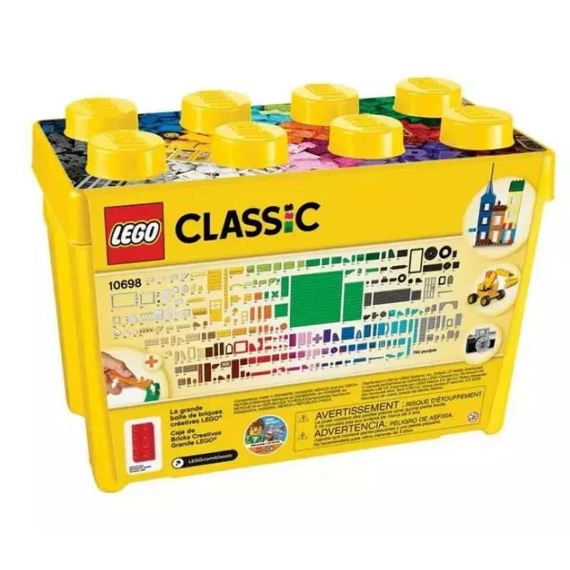 Bauset LEGO Classic 10698 — 790 Teile, mehrfarbig, 33 Farben, inklusive grüner Grundplatten und Zubehör