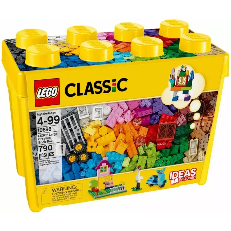 Bauset LEGO Classic 10698 — 790 Teile, mehrfarbig, 33 Farben, inklusive grüner Grundplatten und Zubehör