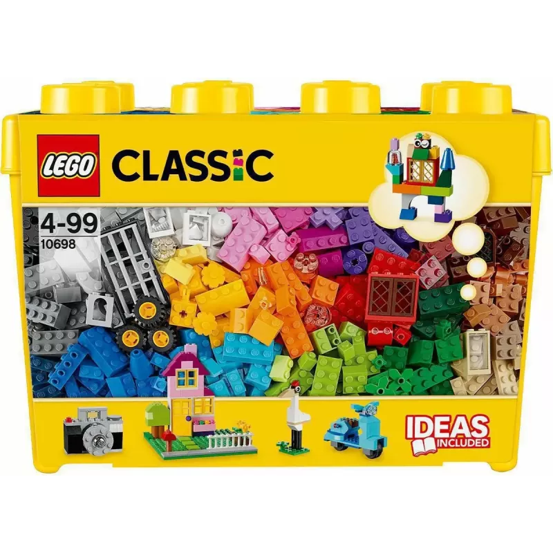 Bauset LEGO Classic 10698 — 790 Teile, mehrfarbig, 33 Farben, inklusive grüner Grundplatten und Zubehör