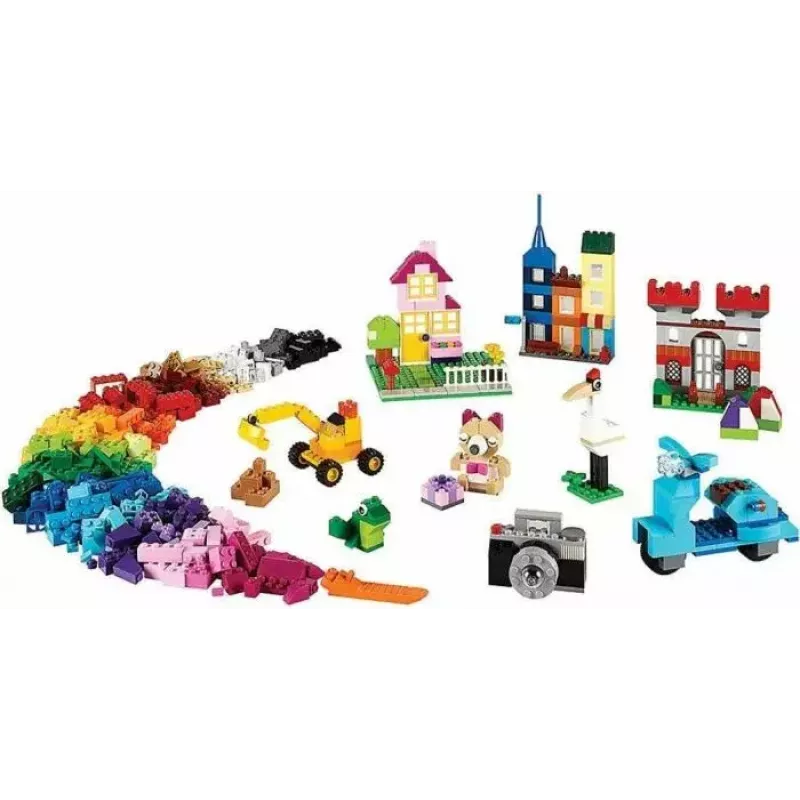 Bauset LEGO Classic 10698 — 790 Teile, mehrfarbig, 33 Farben, inklusive grüner Grundplatten und Zubehör