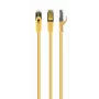 GEMBIRD Patchkabel - CAT6A - S/FTP - LSZH - 25 cm - Gelb