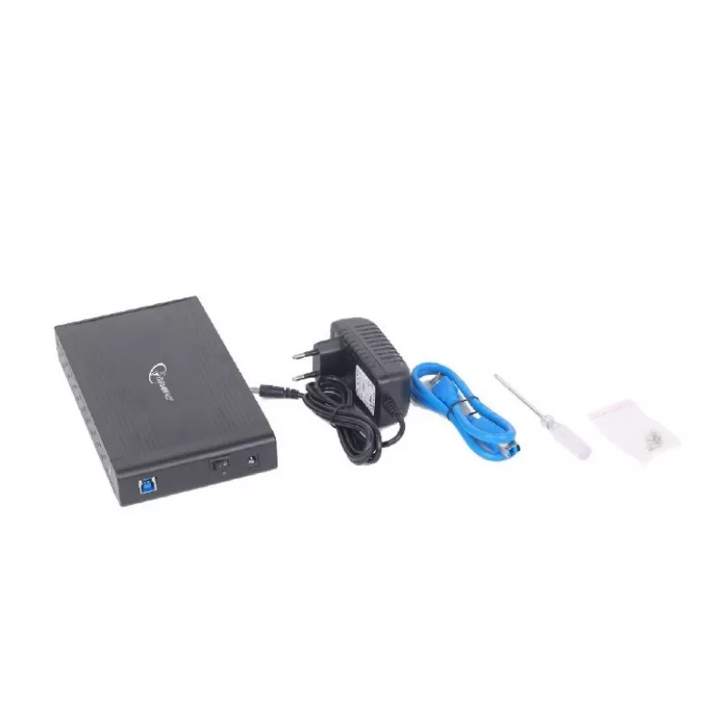 GEMBIRD Externes USB 3.0 Gehäuse 3,5 Zoll – Schwarz