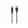 GEMBIRD USB 2.0 Typ-A auf USB Typ-B Kabel 1m, Schwarz