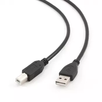 GEMBIRD USB 2.0 Typ-A auf USB Typ-B Kabel 1m, Schwarz