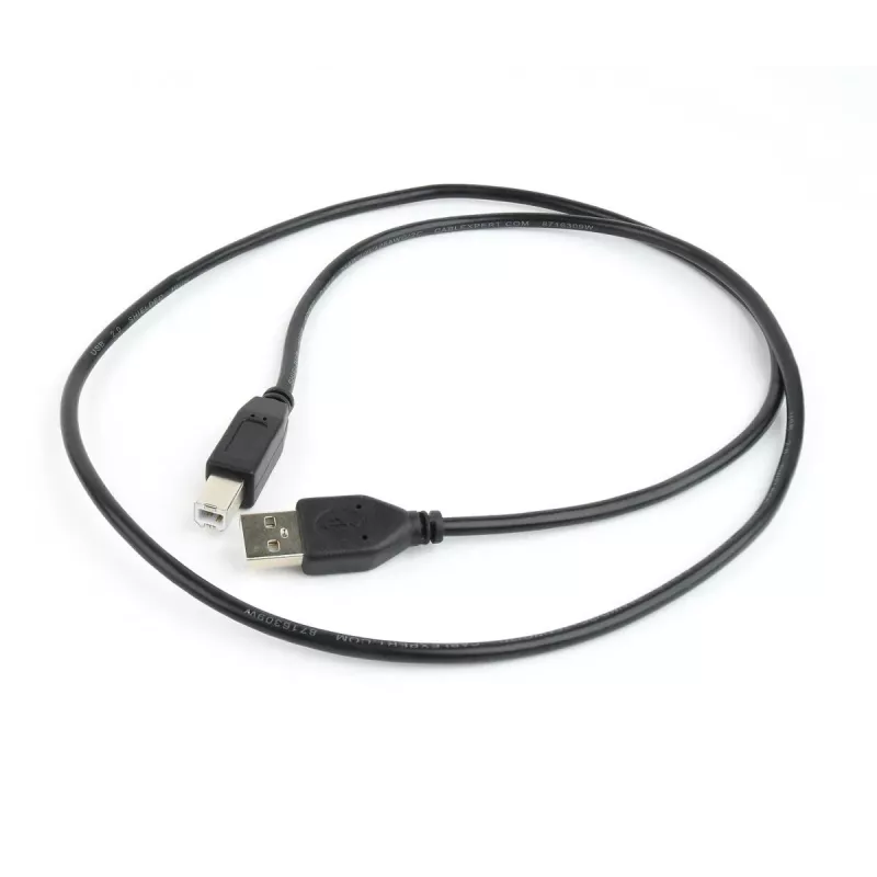 GEMBIRD USB 2.0 Typ-A auf USB Typ-B Kabel 1m, Schwarz