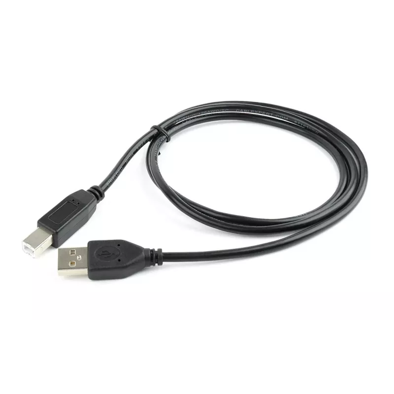 GEMBIRD USB 2.0 Typ-A auf USB Typ-B Kabel 1m, Schwarz