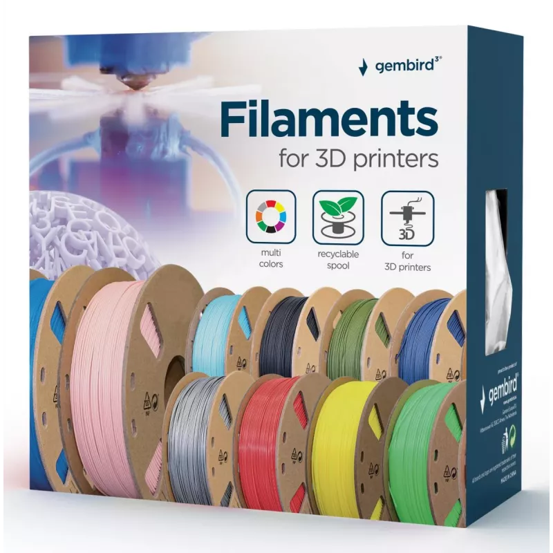 3D-Druckmaterial Gembird 3DP-PLA1.75-01-R