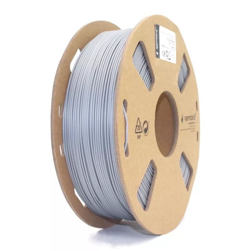 GEMBIRD PLA Filament Grau, 1,75 mm, 1 kg