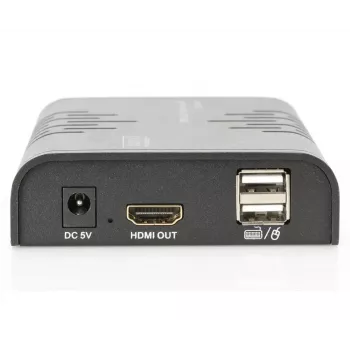DIGITUS HDMI KVM Extender, 120 m über Netzwerkkabel (Cat 5, 5E, 6), Full HD, 1080p