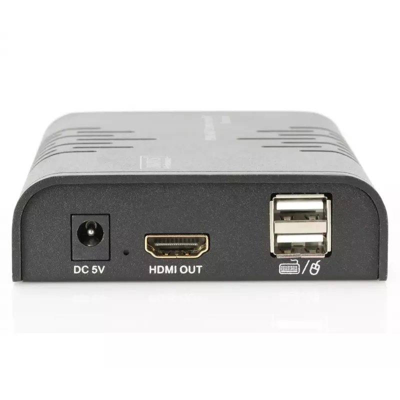 DIGITUS HDMI KVM Extender, 120 m über Netzwerkkabel (Cat 5, 5E, 6), Full HD, 1080p