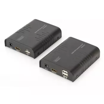 DIGITUS HDMI KVM Extender, 120 m über Netzwerkkabel (Cat 5, 5E, 6), Full HD, 1080p