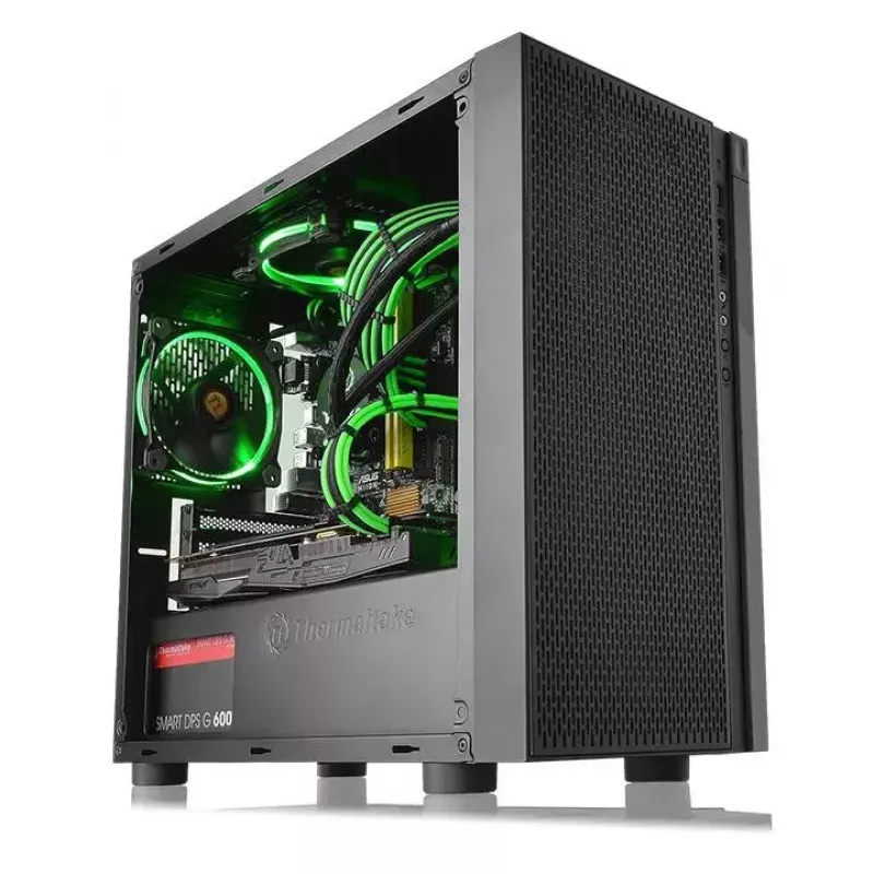 PC-Gehäuse Thermaltake Versa H18 Micro Tower Schwarz