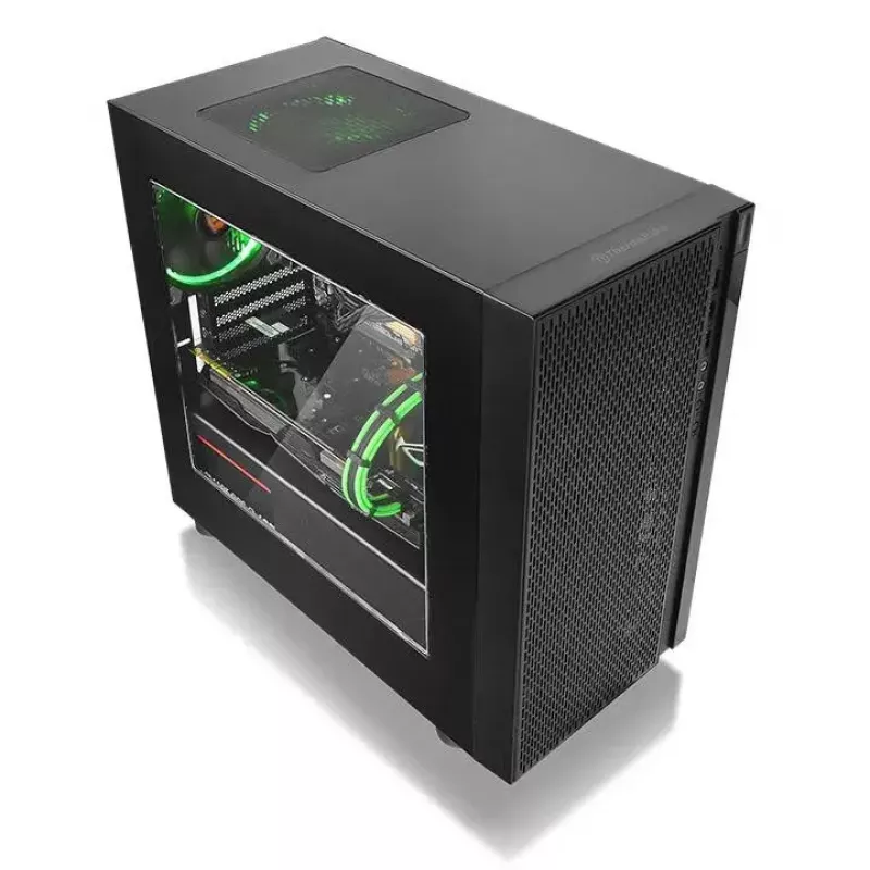 PC-Gehäuse Thermaltake Versa H18 Micro Tower Schwarz