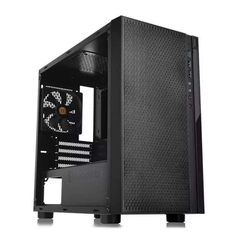 PC-Gehäuse Thermaltake Versa H18 Micro Tower Schwarz