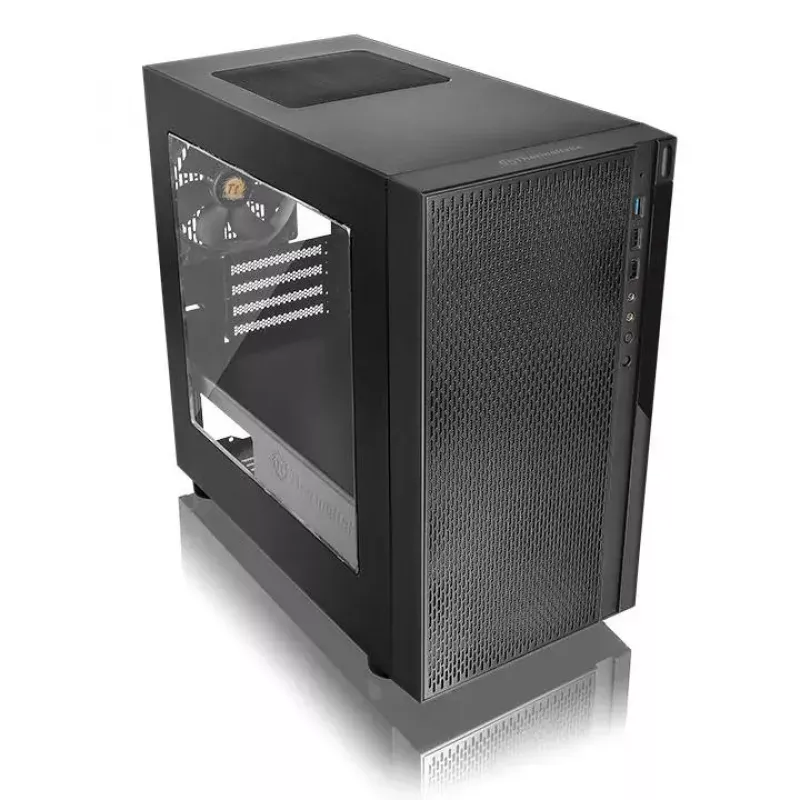 PC-Gehäuse Thermaltake Versa H18 Micro Tower Schwarz