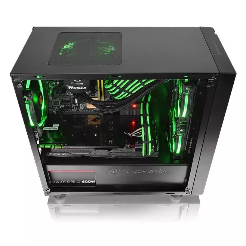 PC-Gehäuse Thermaltake Versa H18 Micro Tower Schwarz