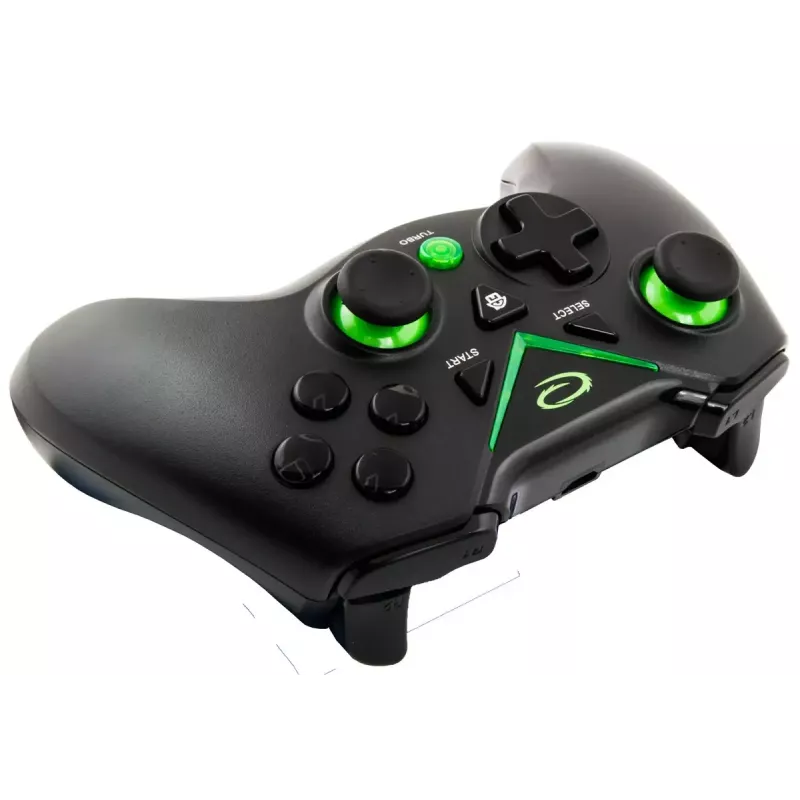 Kabelloses Gamepad ESPERANZA EGG112K 2,4 GHz für PC und PS3, USB-Empfänger, schwarz, 12 Tasten, analoge Sticks