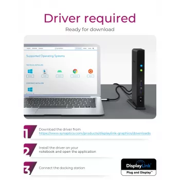 ICY BOX IB-DK2241AC Kabelgebunden USB 3.2 Gen 1 (3.1 Gen 1) Type-A Schwarz