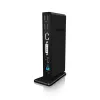 ICY BOX IB-DK2241AC Kabelgebunden USB 3.2 Gen 1 (3.1 Gen 1) Type-A Schwarz