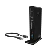 ICY BOX IB-DK2241AC Kabelgebunden USB 3.2 Gen 1 (3.1 Gen 1) Type-A Schwarz