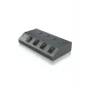 ICY BOX IB-HUB1405 USB 3.2 Gen 1 (3.1 Gen 1) Type-B 5000 Mbit/s Anthrazit