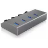 ICY BOX IB-HUB1405 USB 3.2 Gen 1 (3.1 Gen 1) Type-B 5000 Mbit/s Anthrazit