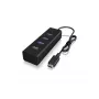 ICY BOX IB-HUB1409-C3 USB 3.2 Gen 1 (3.1 Gen 1) Type-C 5000 Mbit/s Schwarz