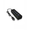 ICY BOX IB-HUB1409-C3 USB 3.2 Gen 1 (3.1 Gen 1) Type-C 5000 Mbit/s Schwarz
